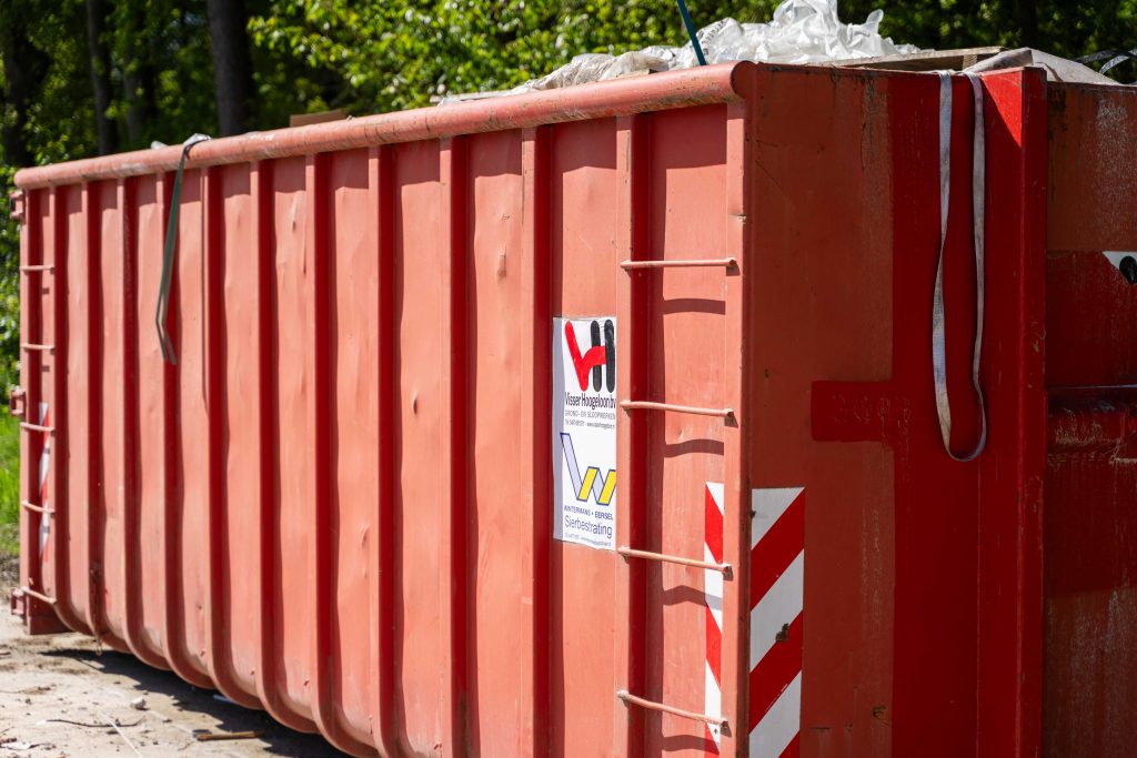 restafvalcontainer huren op bouwplaats visser hoogeloon in Eersel